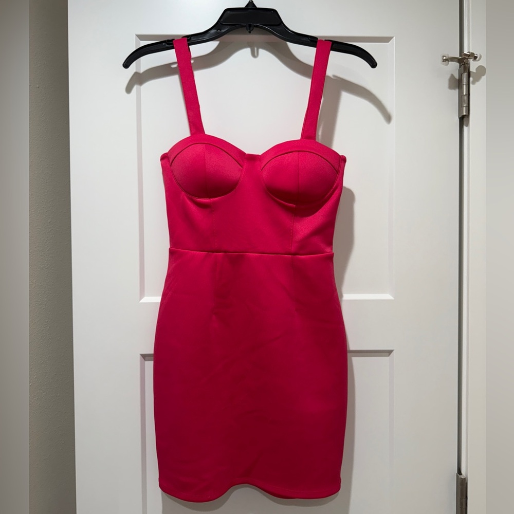 Trixxi hot pink mini dress